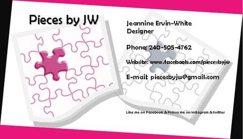 PiecesbyJW's profile picture. Custom Handmade One-of-a-Kind Pieces for Unique People Like You!