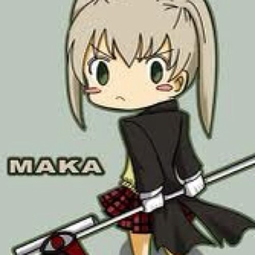 Maka albarn here...# meister at the DWMA, Weaponless #single ....enough said...
