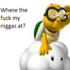 Da best Koopa in all of Mushroom Kingdom. Spreading #Lakitumors on yo girls genitals. GhettoLakitu@aol.com. Parody.