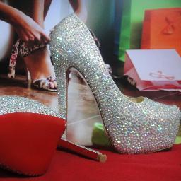 Bespoke crystal shoe encrusting for every budget and occassion. ... Every item is custom made and truly bespoke with each crystal applied by hand by me!