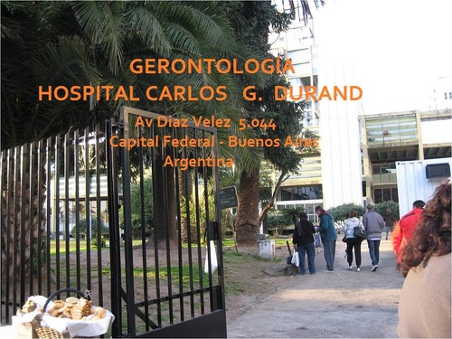 GerontoDurand's profile picture. Curso Bienal de Gerontología y Geriatría;  Hospital Carlos G. Durand; mail:
gerontodurand@hotmail.com;
Facebook: Gerontología Hospital Durand