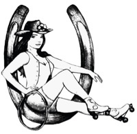 Waimea's first women's roller derby team.