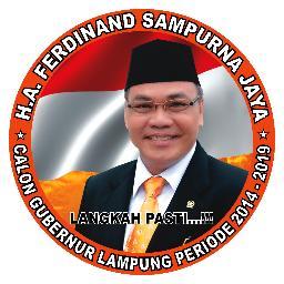 FSJ_center's profile picture. H.A. Ferdinand Sampurna Jaya.


Langkah Pasti ” Menuju Lampung yang Makmur dalam Keadilan dan Adil dalam Kemakmuran ”