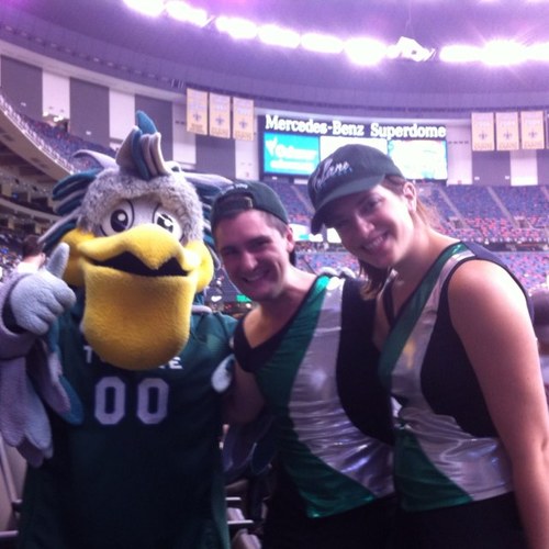 The Tulane Colorguard is part of the Tulane University Marching Band in New Orleans, LA.