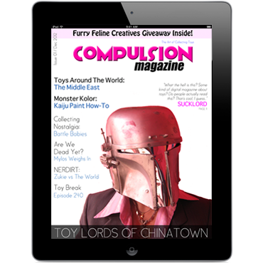 Compulsion Magazine is an e-magazine about toy collecting. We can't control our Compulsion! Videos, photos, articles, giveaways.