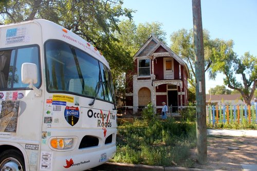 The Pueblo House was donated to Occupy the Roads in 2012. We envision Pueblo House to be a hub for activist and for the local community.