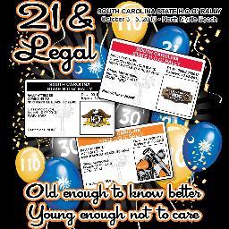 SCStateHOGRally's profile picture. 2013 SC HOG Rally is headed back to North Myrtle Beach - We are 21 and Legal Baby! Old enough to know better, young enough not to care! 	http://t.co/UhL7e21u