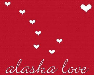 A new twist to our favorite State Flag!  Get Alaska Love today, and wear it proudly!