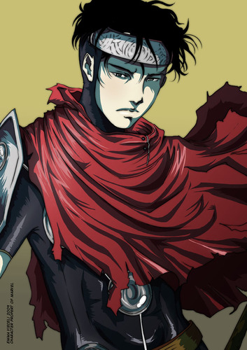 You're staring at the Young Avenger known as Wiccan! Son of Scarlet Witch and the Vision!  (Marvel RP)