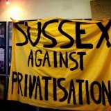 Occupation of Sussex uni in resistance to privatisation and marketisation of the university. Support suspended student protesters: REINSTATE #FARTHINGSFIVE