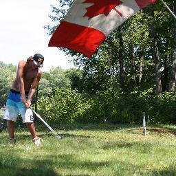 Fishing golfing nut