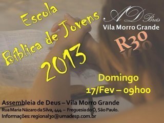 Umadesp Regional 30 - AD Vila Morro Grande. Buscando servir a Jesus! Coordenador @leonardo_const