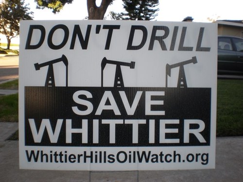 Grassroots organization to STOP Oil Drilling in the Whittier Hills