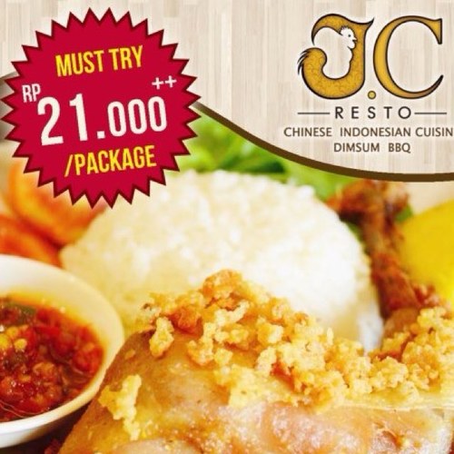 Chinese and Indonesian Cuisine, Dim Sum, BBQ.. ☎/fax. 022 - 420 2769

www.jcresto@blogspot.com