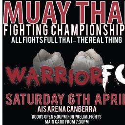 6 April 2013
World class Muay Thai Warriors do battle at the AIS Arena in Canberra.