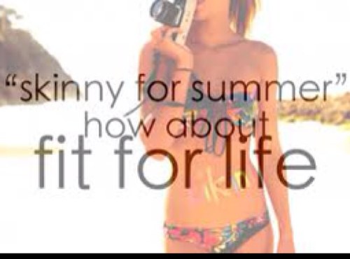 Motivation to have a healthy Spring Break body all year round.