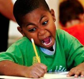 I am a Kindergarten teacher at a urban school. I tweet what I hear kids say around the campus. I hate my job