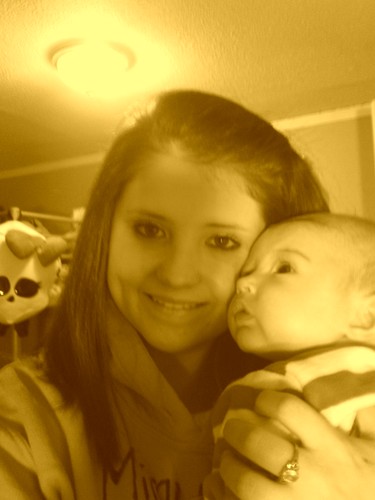 Proud mother(: i wouldn't trade it in for the world.and i have the love of life here with me. i love you Ryan(: