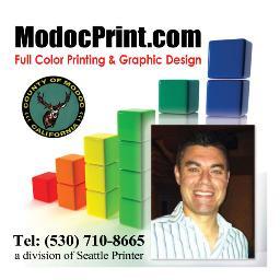 ModocPrint's profile picture. Full Color Quality Printing at Wholesale Prices for Business Cards, Brochures, Flyers, Post Cards, Banners, Letterhead, Envelopes and Direct Mail Marketing