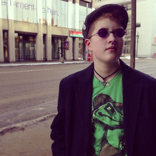 Dr. Queertastic & xir homohound. Charismatic unicorn stallion. PhD in Gender Fuckery, Doctorate in Dirty Queer Stuff. Nailing @metalairplanes.
