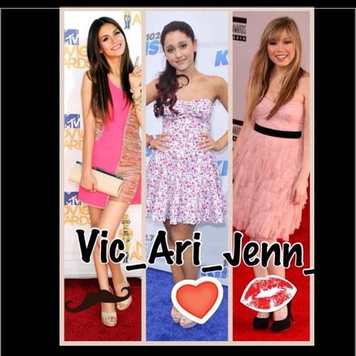 i love @ArianaGrande and @VictoriaJustice and i will always suport them no matter what!!! @JennetteMcCurdy followed 9:00 pm 9/9/12 @PinkBow_AriG is my bestie!!!