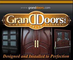 Custom exterior and interior wood doors, wrought iron doors contemporary and traditional styles.