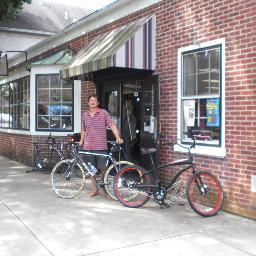 runs a lil ol bike shop in Newtown #bicycle #bike  #haro #newtown #bikeservice #ebikes