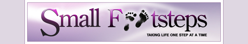 SmallFootsteps's profile picture. Taking Life One Step at a Time