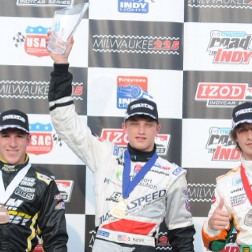 Won a bunch in the Comfort Revolution race car. Looking to win a championship in GP3 or Indy Lights in 2013.