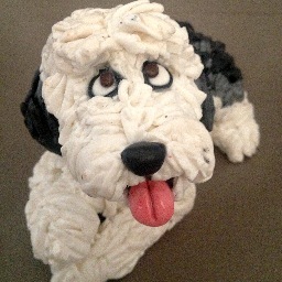 Handcrafted original polymer clay dog figurines by @HilarieGrey! Custom figurine makes your dog a cartoon character!