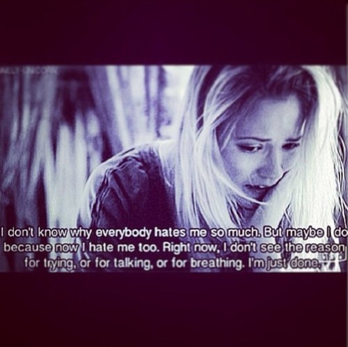 Im always here if anyone needs a chat just ask me for my kik name or dm me3 I hate my life.