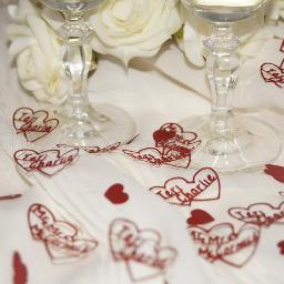 Personalised, beautifully fine crafted table confetti, offered in co-ordinating colours (to match your colour scheme), confetti and much much more