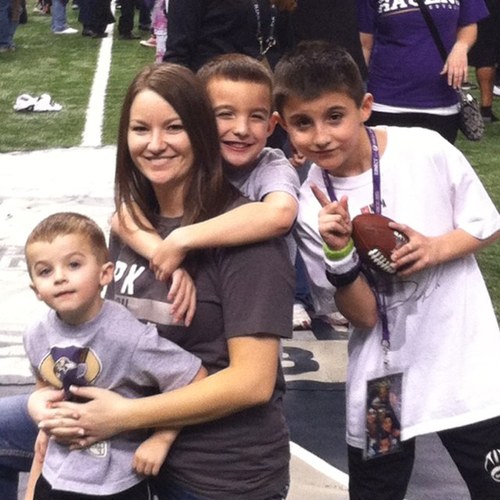 I'm a mom, I am employed, going to school, I play volleyball and softball and coach soccer, baseball, and softball. Big Baltimore Ravens and Husker fan!!