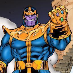 Más que un dios. Tengo el guante del infinito y estoy en busca del Tesseract. Solo yo puedo cortejar la muerte.