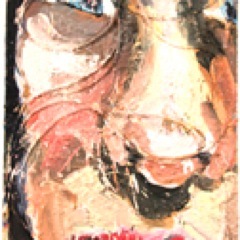 Artist making paintings and drawings