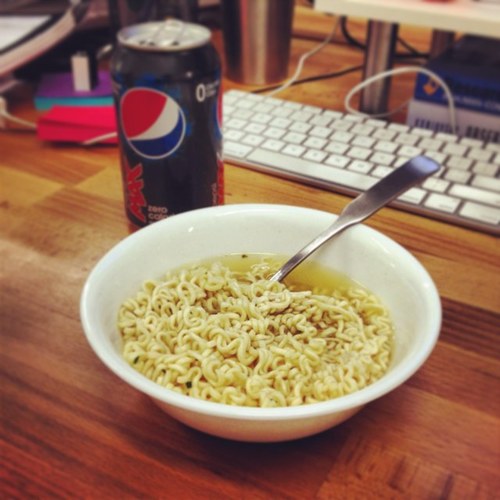 Instagramming the food you're actually eating. Idea from @evie42 - check her out.