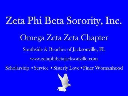 The Omega Zeta Zeta Chapter of Zeta Phi Beta Sorority, Inc primarily covers Southside & Beaches of Jacksonville, Florida. http://t.co/vVMEeiv5