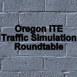 Official Twitter Page for the ITE Oregon Traffic Simulation Roundtable. A technical subcommittee of ITE Oregon bringing traffic simulation enthusiasts together.