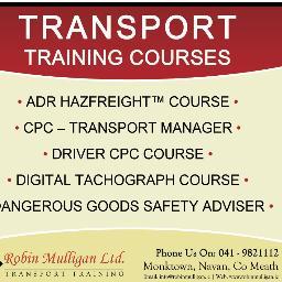 Established in 1989, Robin Mulligan Ltd is a leading transport training provider in both the road haulage and road passengers sectors.

ADR, CPC, Tacho, GDP