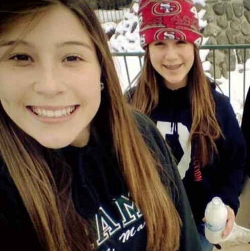Vaaazzz happining!? Marisa & Emily here! One direction notice me! ✌ text yes to 70005!