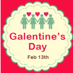 ----------------   The Official Twitter page of Galentine's Day!   -----------------    #TreatYoSelf #GalentinesDay #NoBoysAllowed #BFF