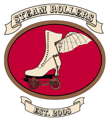 The London Rollergirls' steampunk, steam-powered, Steam Rollers