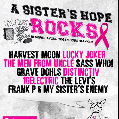 ASisHopeRocks's profile picture. 10 mei 2014 zullen 6 bands spelen in Rockcafe Musicon om geld op te halen voor A Sister's Hope. Van 17.00 - 00.00