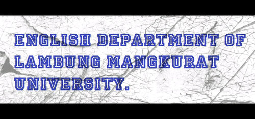 English Department of Lambung Mangkurat University.