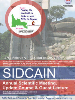 Strategies For Improving Diabetes Care In Nigeria|RT not endorsement