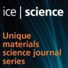 ICEscience's profile picture. The latest interdisciplinary research on materials science, nanotechnology, energy, biomimicry, green chemistry & surface engineering from @ICEPublishing