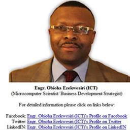 ObiohaEzekwesir's profile picture. Biafran Microcomputer Scientist/Educator lives and works in Holland/France. Welcome technology.