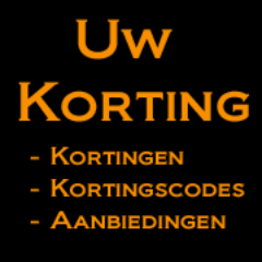 uwkorting's profile picture. Hier vind je dagelijks de betere kortingen, kortingscodes en aanbiedingen!