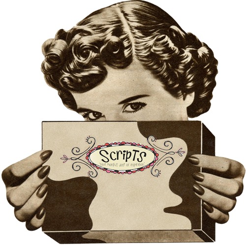 Scripts is a monthly scrapbooking kit club. It's the perfect Rx for your scrapping addiction. Supplements and side effects available every month, too!
