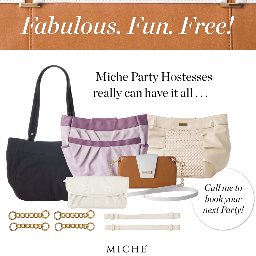 Independent Miche Rep. Interested in hosting your own Miche Purse Party & earning Hostess rewards or joining our team? Tweet me for available dates!